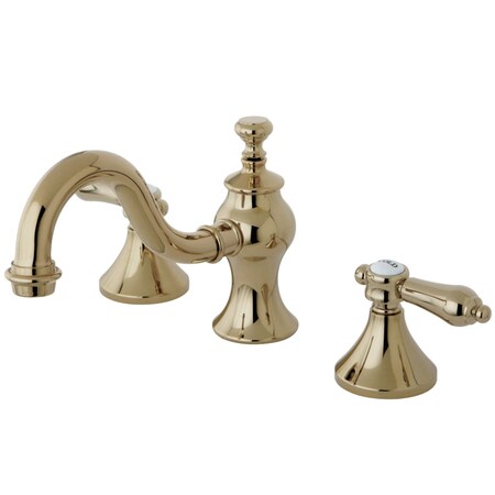 Kingston Brass KC7162BAL 8" Widespread Bathroom Faucet, Polished Brass KC7162BAL